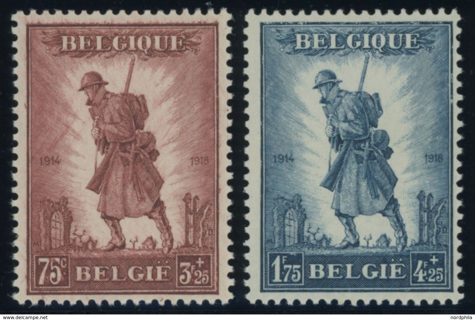 BELGIEN 342/3 **, 1932, Infanterie, Pracht, Mi. 400.- - Other & Unclassified