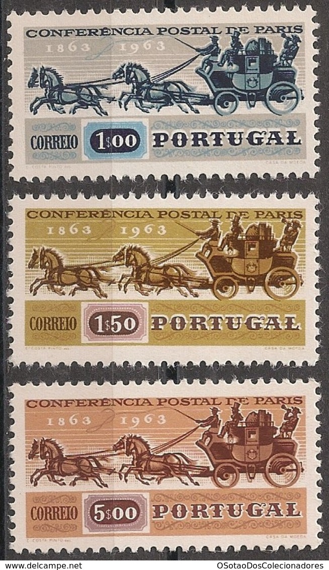 Portugal 1963 - Série Completa Conferência Postal 909 To 911 - Set Complete Internat Mail Conference - Mint MNH** Neuf - Unused Stamps