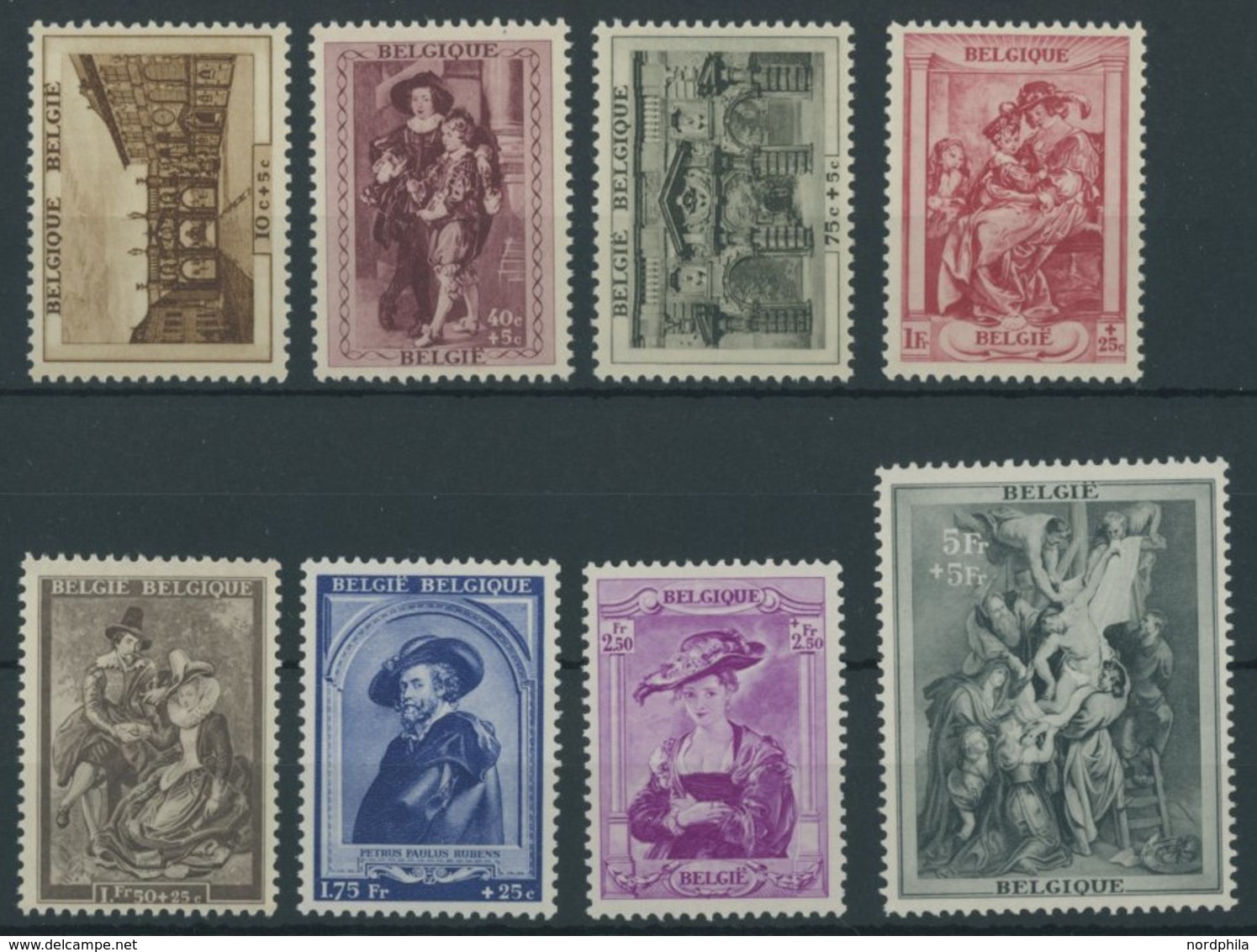 BELGIEN 506-13 **, 1939, Rubens-Haus, Postfrischer Prachtsatz, Mi. 100.00 - Autres & Non Classés