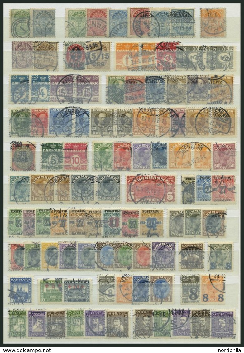 SAMMLUNGEN, LOTS O, 1882-1961, Partie Verschiedener Meist Gestempelter Werte, Incl. Dienst- Porto- Und Postfähremarken S - Autres & Non Classés