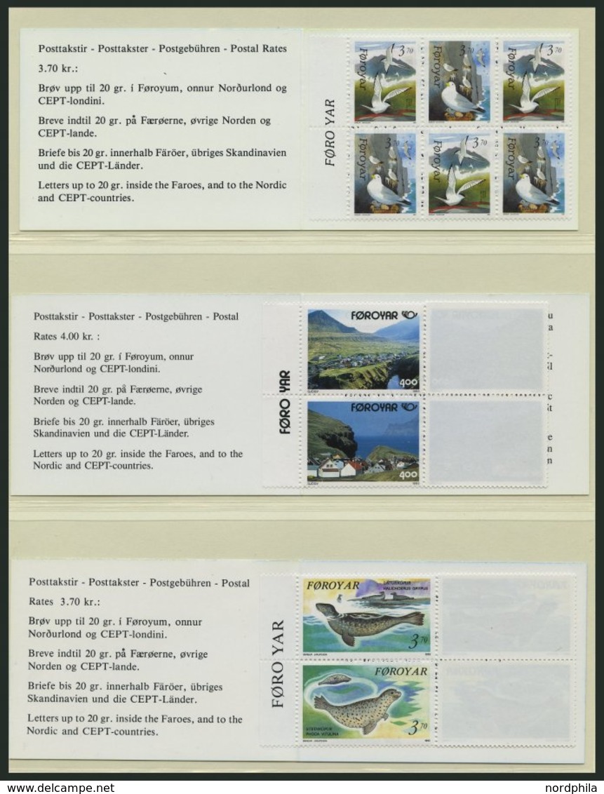 FÄRÖER MH 1-18 **, 1983-2000, Alle 18 Markenheftchen Komplett, Pracht, Mi. 268.- - Altri & Non Classificati