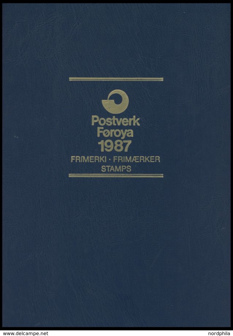 FÄRÖER **, 1987/8, 2 Verschiedene Jahrbücher, Postfrisch, Pracht - Otros & Sin Clasificación