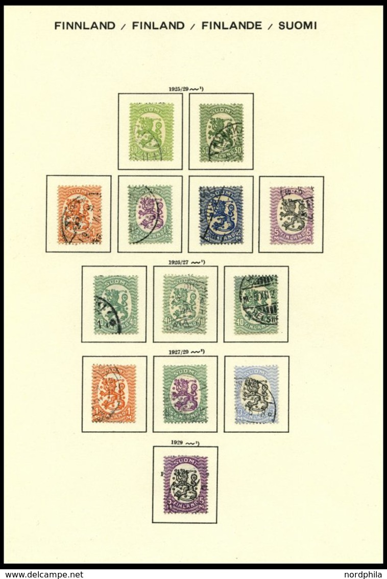 SAMMLUNGEN O, Sauber Gestempelter Sammlungsteil Von 1885-1931 Mit Guten Mittleren Werten, Pracht, Mi. über 1200.- - Used Stamps