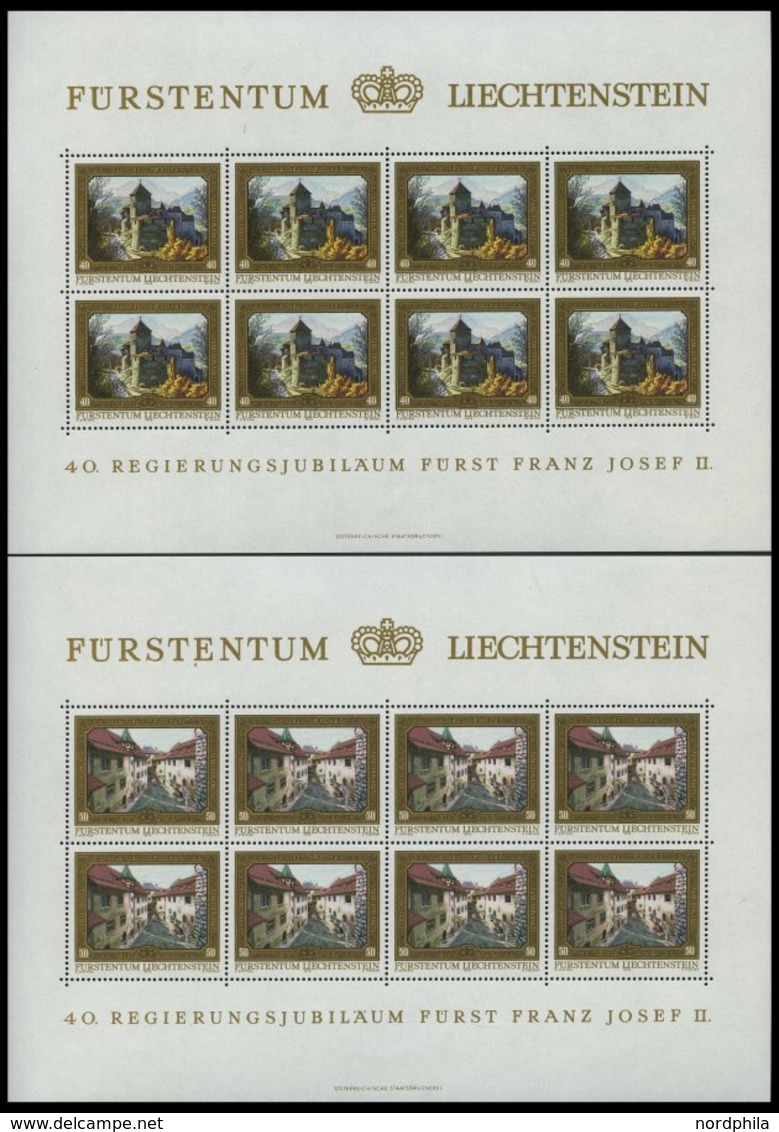 LIECHTENSTEIN 706-09KB **, 1978, 40. Jahrestag Der Thronbesteigung Im Kleinbogensatz, Pracht, Mi. 70.- - Other & Unclassified