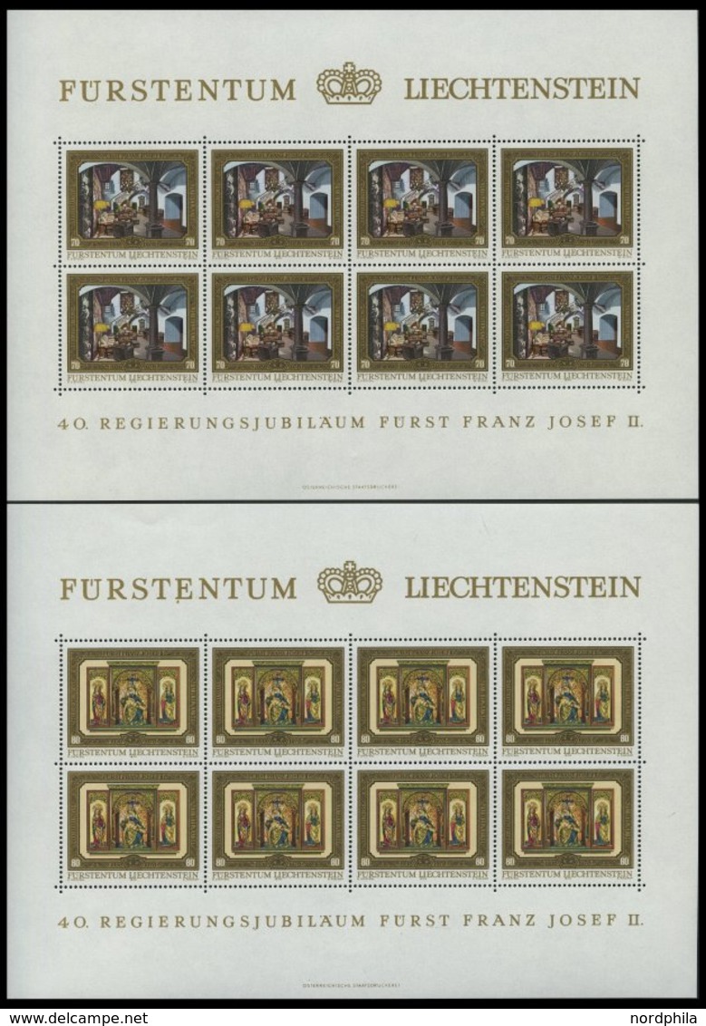 LIECHTENSTEIN 706-09KB **, 1978, 40. Jahrestag Der Thronbesteigung Im Kleinbogensatz, Pracht, Mi. 70.- - Other & Unclassified