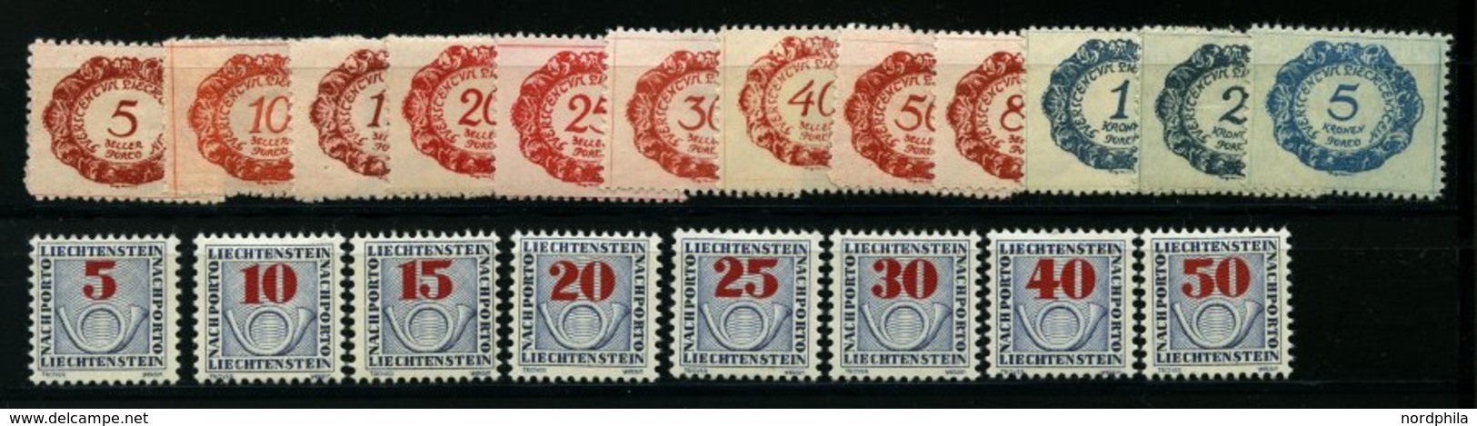 SAMMLUNGEN, LOTS *, **, kompletter ungebrauchter Sammlungsteil Liechtenstein von 1971-86 incl. einiger Dienst- und Porto