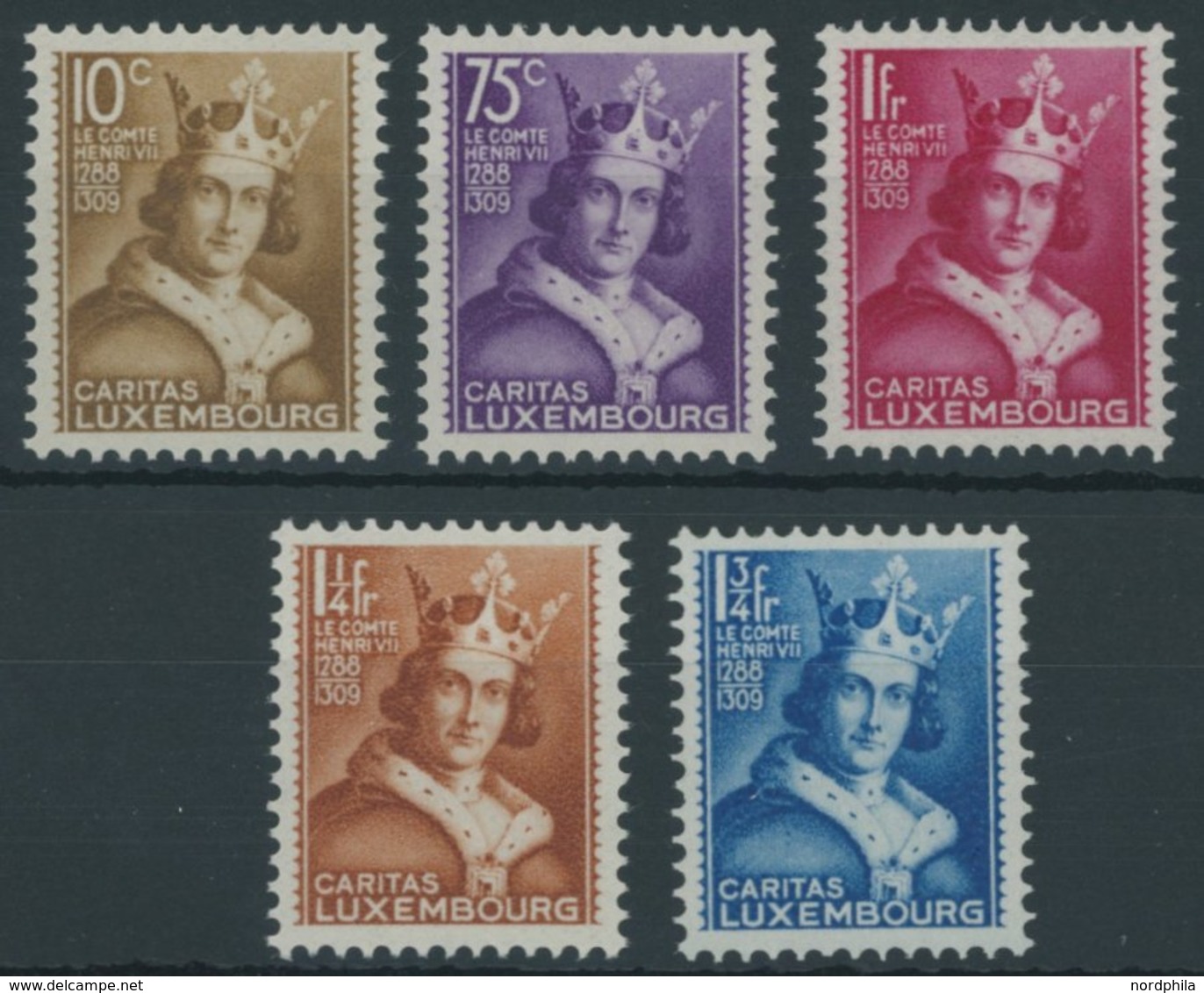 LUXEMBURG 252-56 **, 1933, Kinderhilfe, Prachtsatz, Mi. 140.- - Service