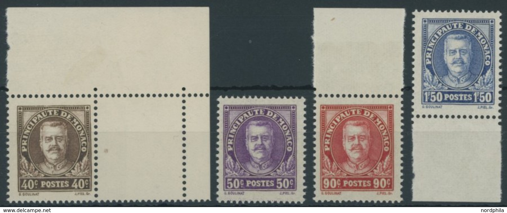 MONACO 116-19 **, 1933, Fürst Louis II, Prachtsatz, Mi. 110.- - Other & Unclassified