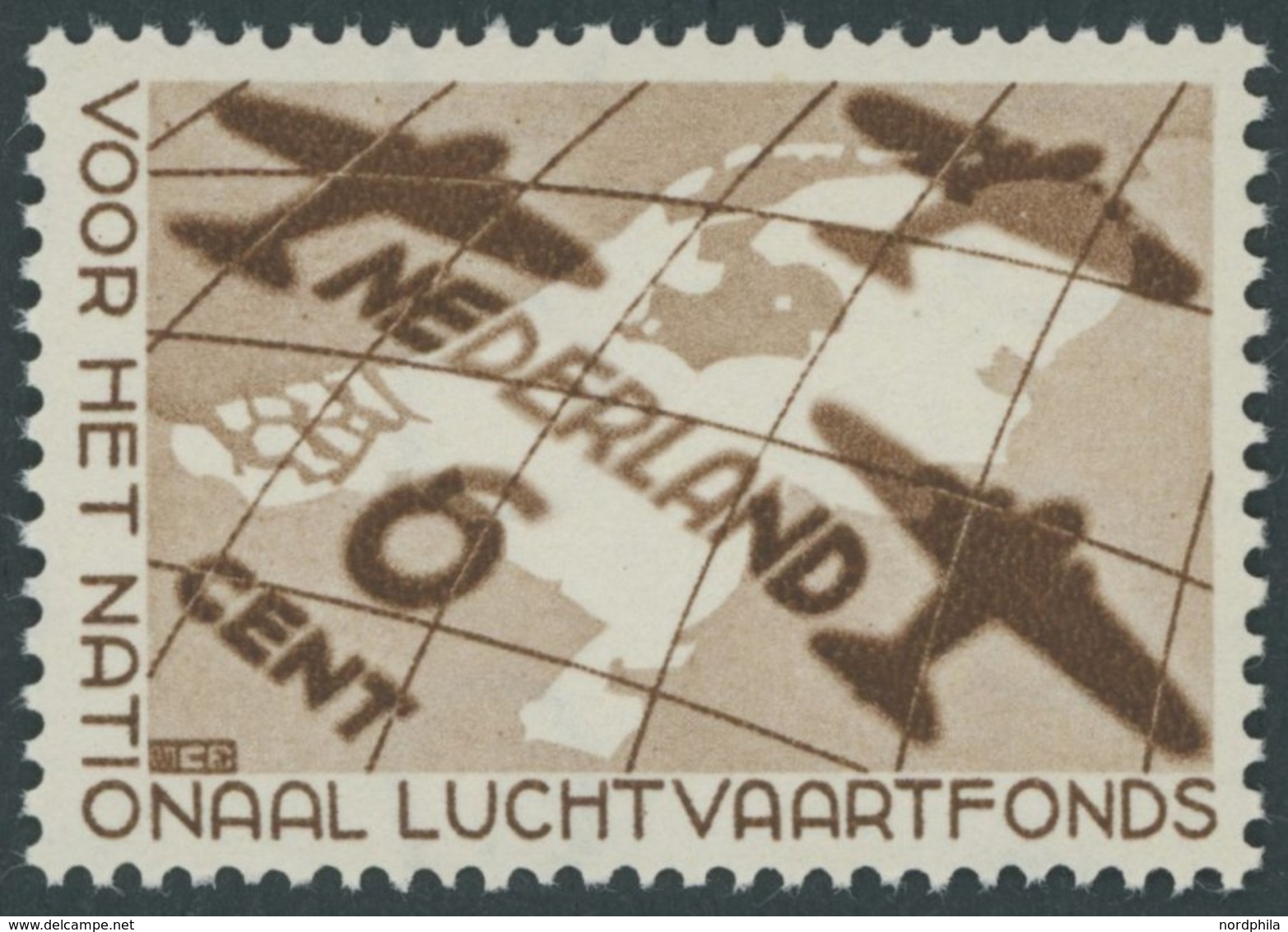 NIEDERLANDE 286 **, 1935, 6 C. Luftfahrtfonds, Postfrisch, Pracht, Mi. 75.- - Used Stamps