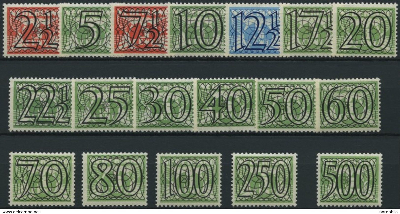 NIEDERLANDE 357-74 *, 1940, Fliegende Taube, Falzrest, Prachtsatz - Usati