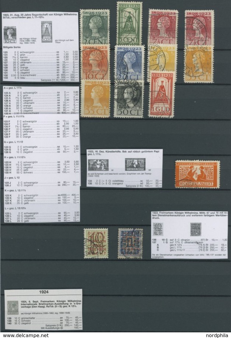 SAMMLUNGEN, LOTS **,o,* , 1852-1999, Anfängersammlung Niederlande In 3 Einsteckbüchern, Ohne Spitzenwerte, Aber Einige M - Colecciones Completas