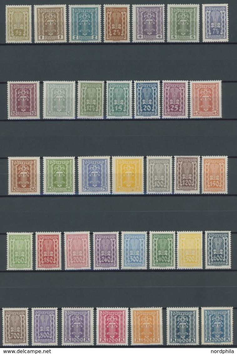 ÖSTERREICH 1918-1938 360-97 **, 1922, Freimarken, Postfrisch, Fast Nur Pracht, Mi. 270.- - Altri & Non Classificati