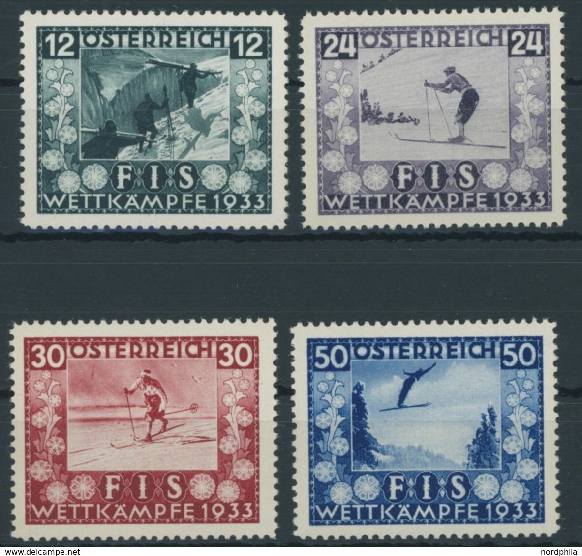 ÖSTERREICH 551-54 **, 1933, FIS I, Prachtsatz, Mi. 650.- - Altri & Non Classificati