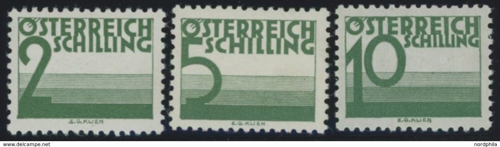 PORTOMARKEN P 156-58 **, 1925, 2 - 10 S. Ziffer, Postfrisch, 3 Prachtwerte, Mi. 600.- - Taxe
