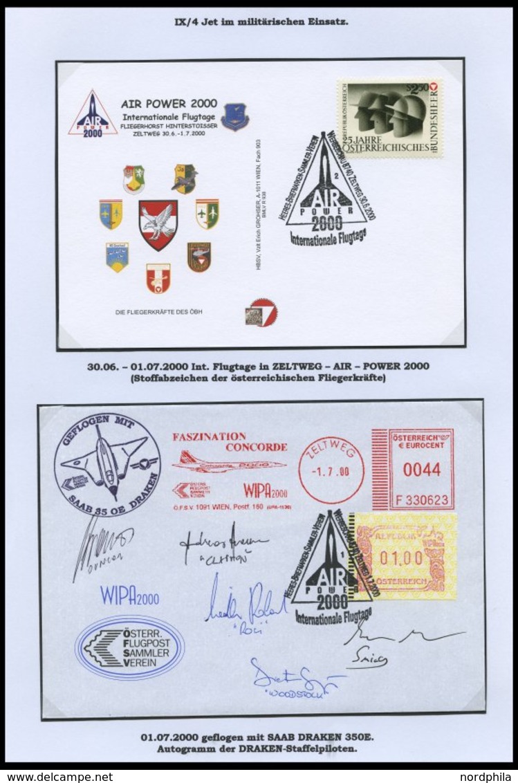 SONDERFLÜGE 1978-2003, 13 Verschiedene Sonderbelege Militärflugzeuge Und Militärische Flugveranstaltungen, Pracht - Autres & Non Classés