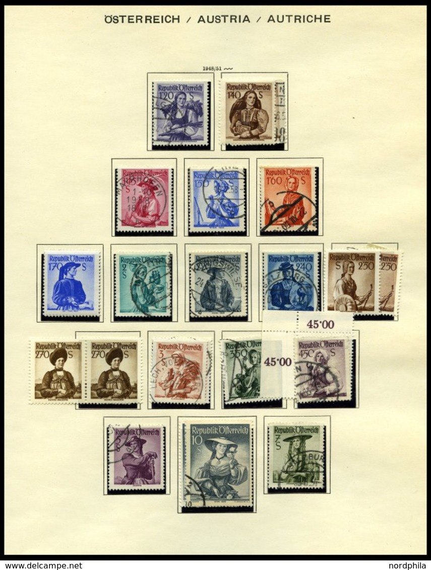 SAMMLUNGEN *,o, **, 1945-68, Sammlung Auf Schaubek-Seiten Mit Noch Guten Werten Und Sätzen, Z.T. Zweifach (*,** Und Gest - Collections