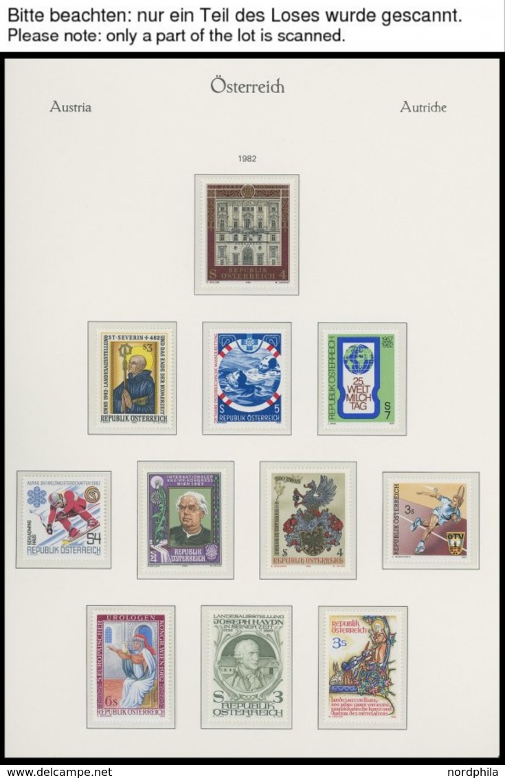 SAMMLUNGEN **, Postfrische Sammlung Österreich Von 1976-96 In 2 KA-BE Falzlosalben, Bis 1992 Und 1994/5 Komplett, Dabei  - Collections