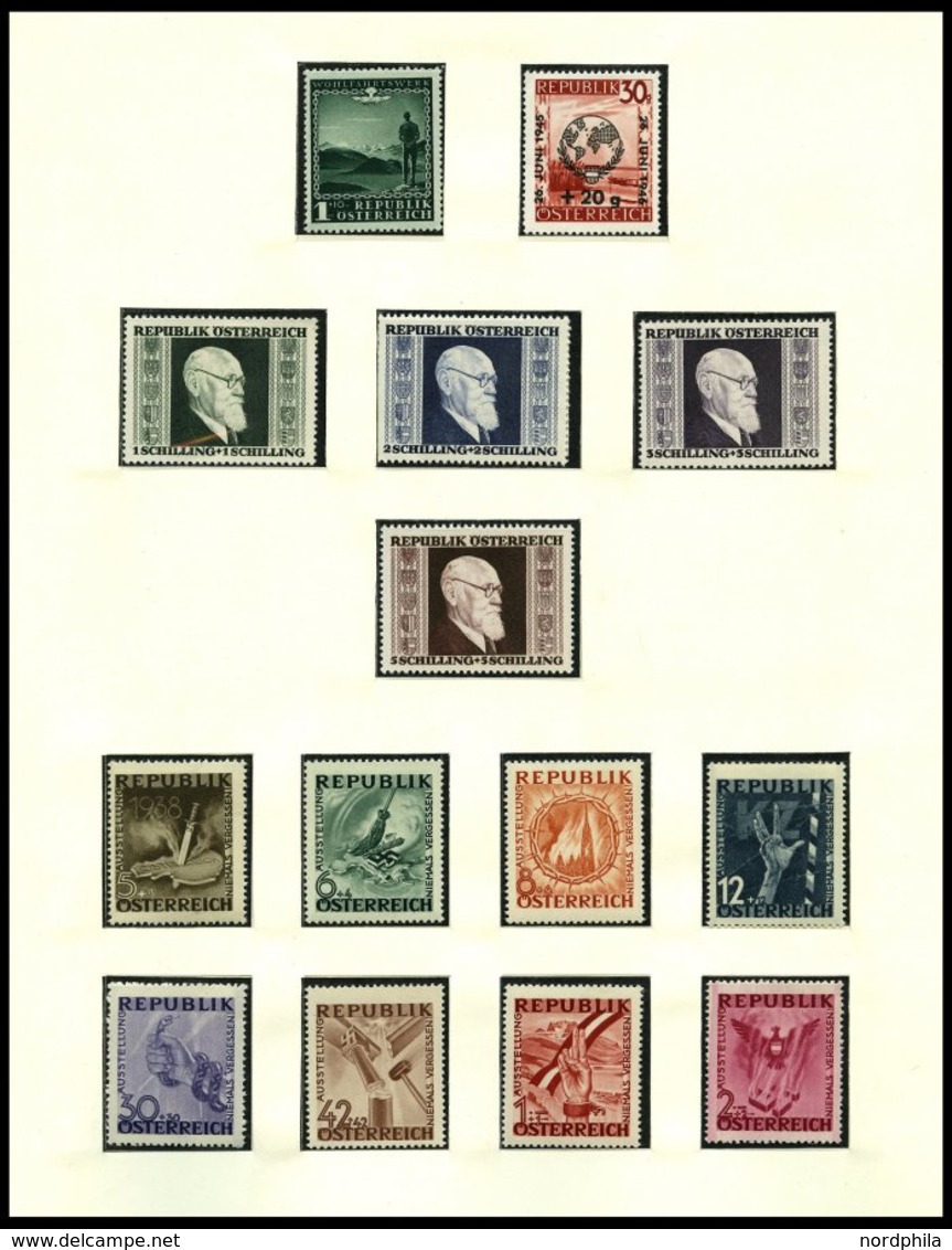 SAMMLUNGEN **, *, Fast Nur Postfrische Sammlung Österreich Von 1945-72, Ab Mi.Nr. 697 Bis Auf Wenige Ausgaben Komplett,  - Sammlungen