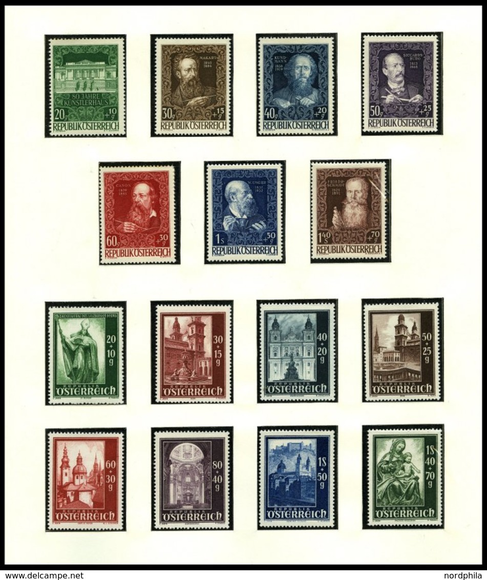 SAMMLUNGEN **, *, Fast Nur Postfrische Sammlung Österreich Von 1945-72, Ab Mi.Nr. 697 Bis Auf Wenige Ausgaben Komplett,  - Collections