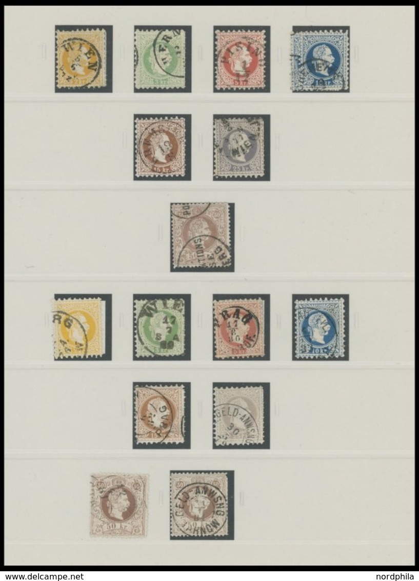 SAMMLUNGEN O, 1850-1920, Gestempelte Sammlung Österreich Bis 1920 Im SAFE Dual Album, Etwas Unterschiedlich Mit Vielen P - Colecciones