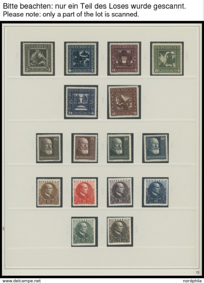 SAMMLUNGEN **,* , Ungebrauchte, Teils Postfrische Sammlung Österreich Von 1922-1937 Mit Vielen Guten Werten Und Sätzen,  - Sammlungen
