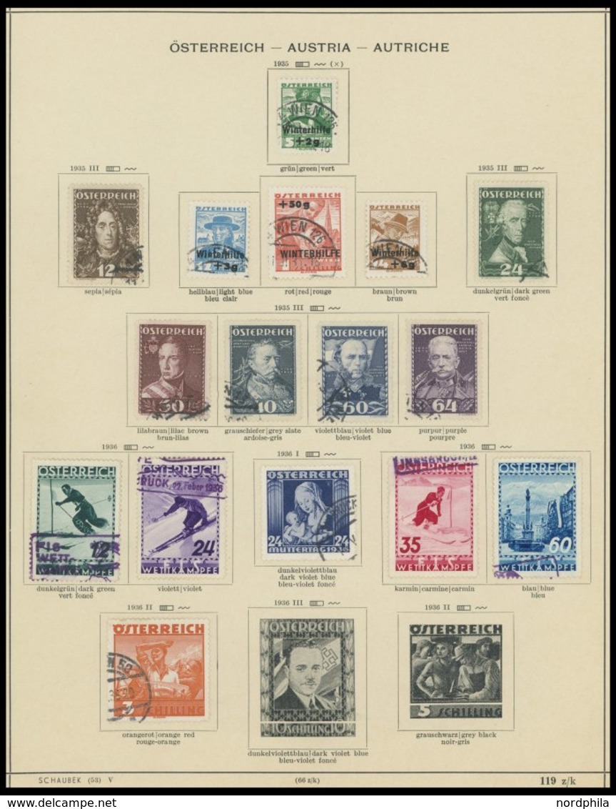 SAMMLUNGEN O,* , Sammlungsteil Österreich Von 1883-1937 Mit Guten Mittleren Ausgaben, Meist Prachterhaltung - Colecciones