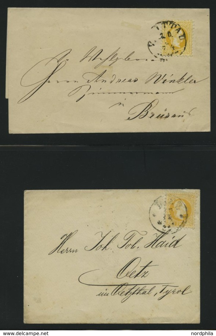 LOTS 35,37,39 BRIEF, 1867, 9 Prachtbriefe Franz Joseph - Collezioni