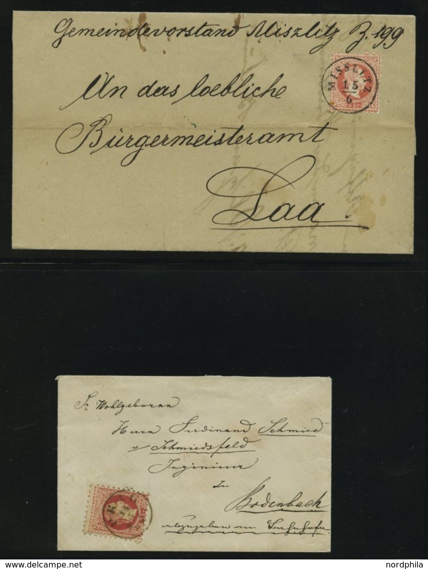 LOTS 35,37,39 BRIEF, 1867, 9 Prachtbriefe Franz Joseph - Collezioni