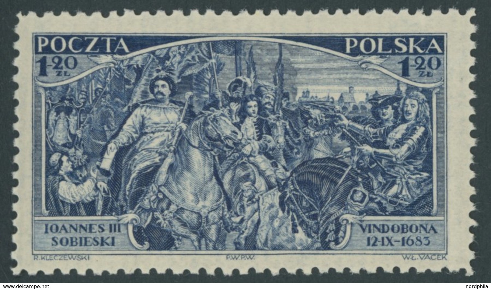 POLEN 283 **, 1933, 1.20 Zl. Befreiung Wiens, Postfrisch, Pracht, Mi. 80.- - Autres & Non Classés