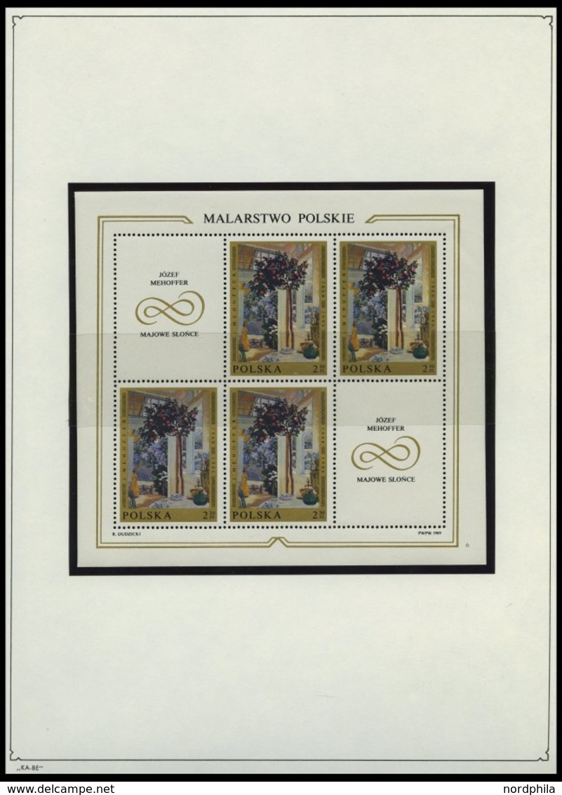 SAMMLUNGEN, LOTS **, Bis Auf Ein Paar Werte Der Jahre 1966/7 Komplette Postfrische Sammlung Polen Von 1966-70 Im KA-BE A - Colecciones
