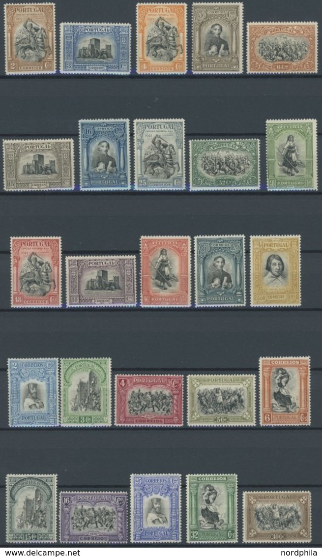 PORTUGAL 440-54,456-71 *, 1927/8, Geschichte Portugals II Und III, Falzrest, 2 Prachtsätze - Gebraucht