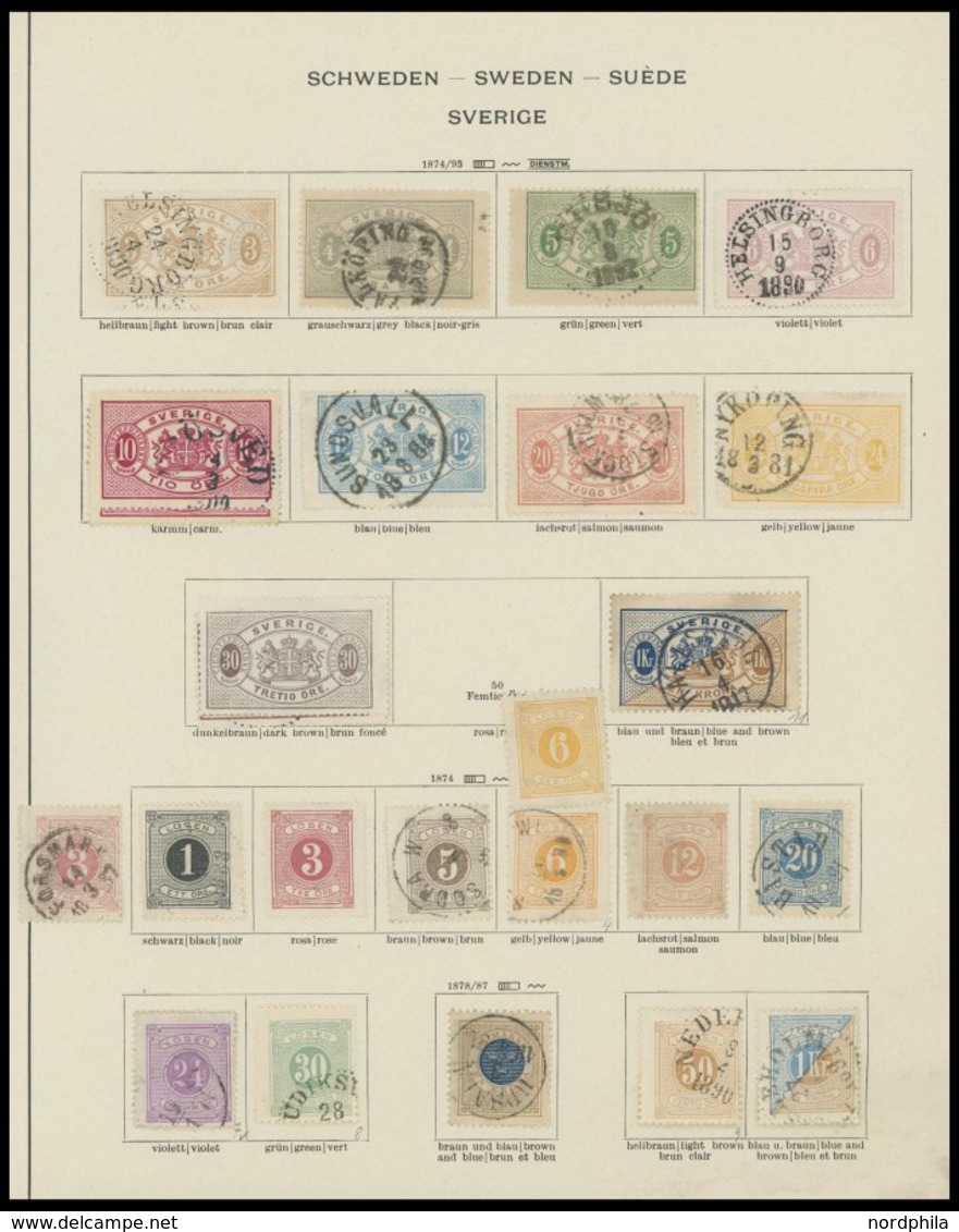 SAMMLUNGEN, LOTS O, *, 1855-1941, Alter Sammlungsteil Auf Seiten, Etwas Unterschiedlich, Mi. Ca. 850.- - Colecciones