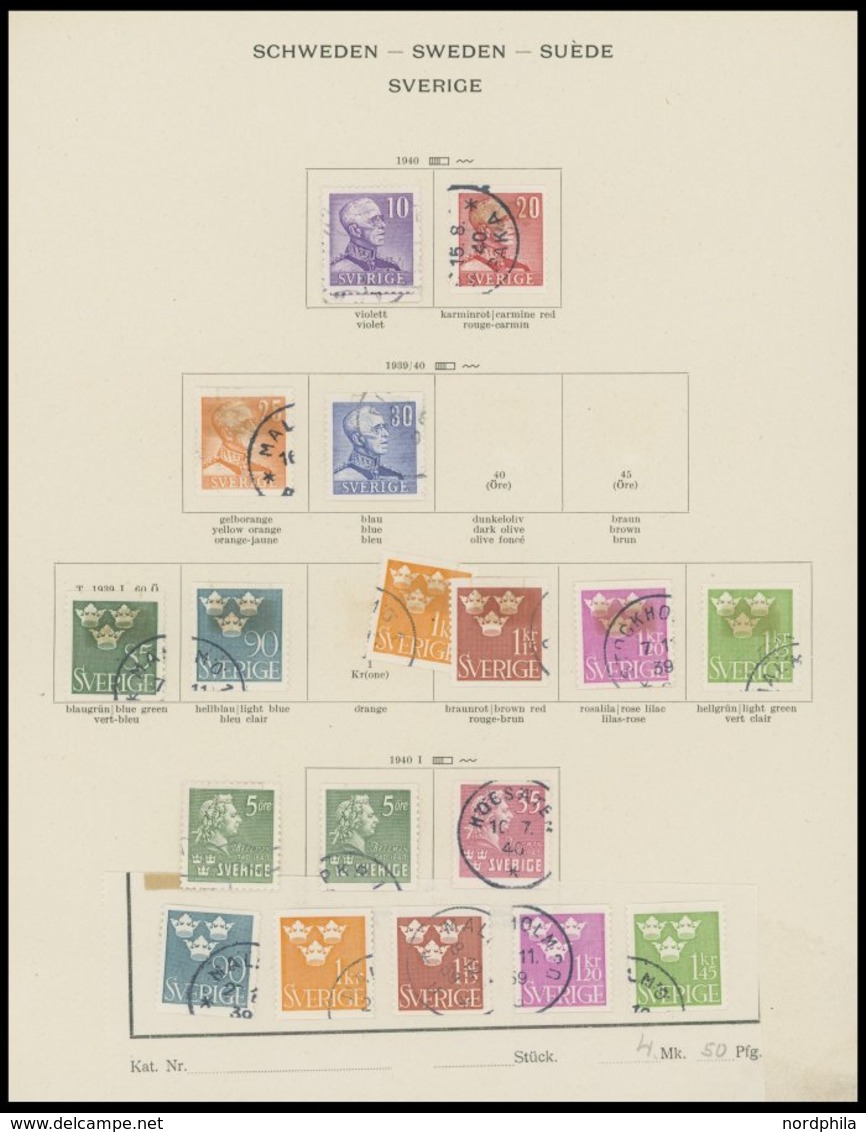 SAMMLUNGEN, LOTS O, *, 1855-1941, Alter Sammlungsteil Auf Seiten, Etwas Unterschiedlich, Mi. Ca. 850.- - Collections