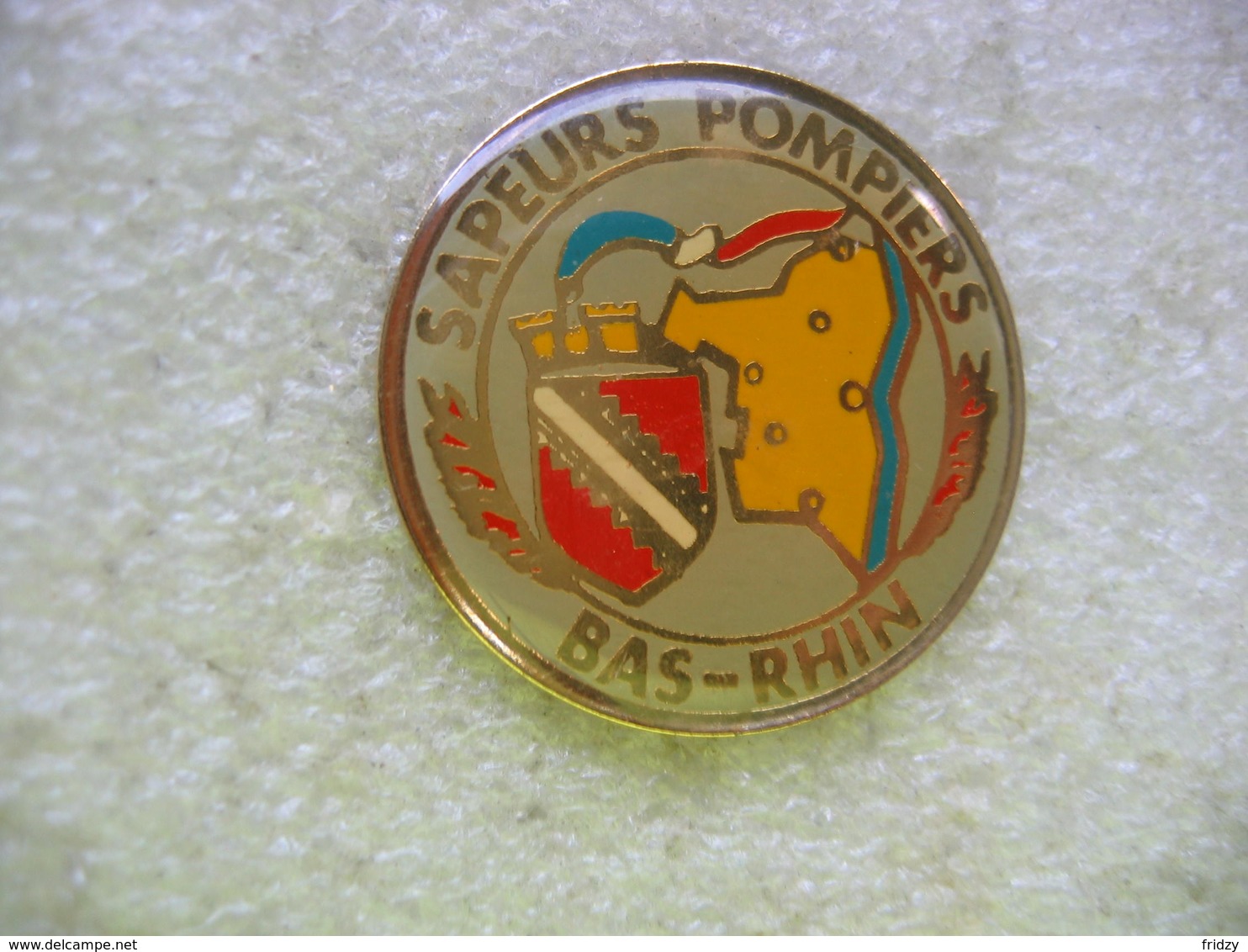 Pin's Des Sapeurs Pompiers Du Bas Rhin - Pompiers