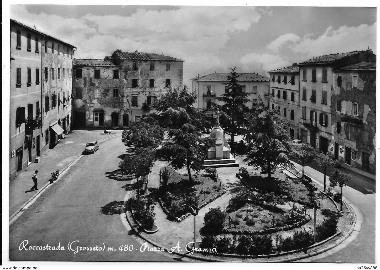 Roccastrada (Grosseto). Piazza A. Gramsci. Insegna Sali E Tabacchi A Sinistra. - Grosseto