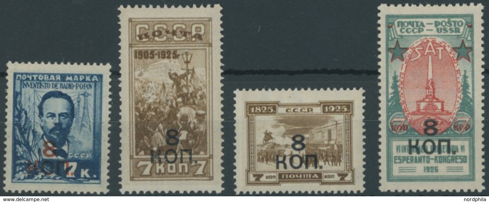 SOWJETUNION 335-38A **, 1927, Freimarken, Gezähnt, Postfrischer Prachtsatz, Mi. 120.- - Altri & Non Classificati