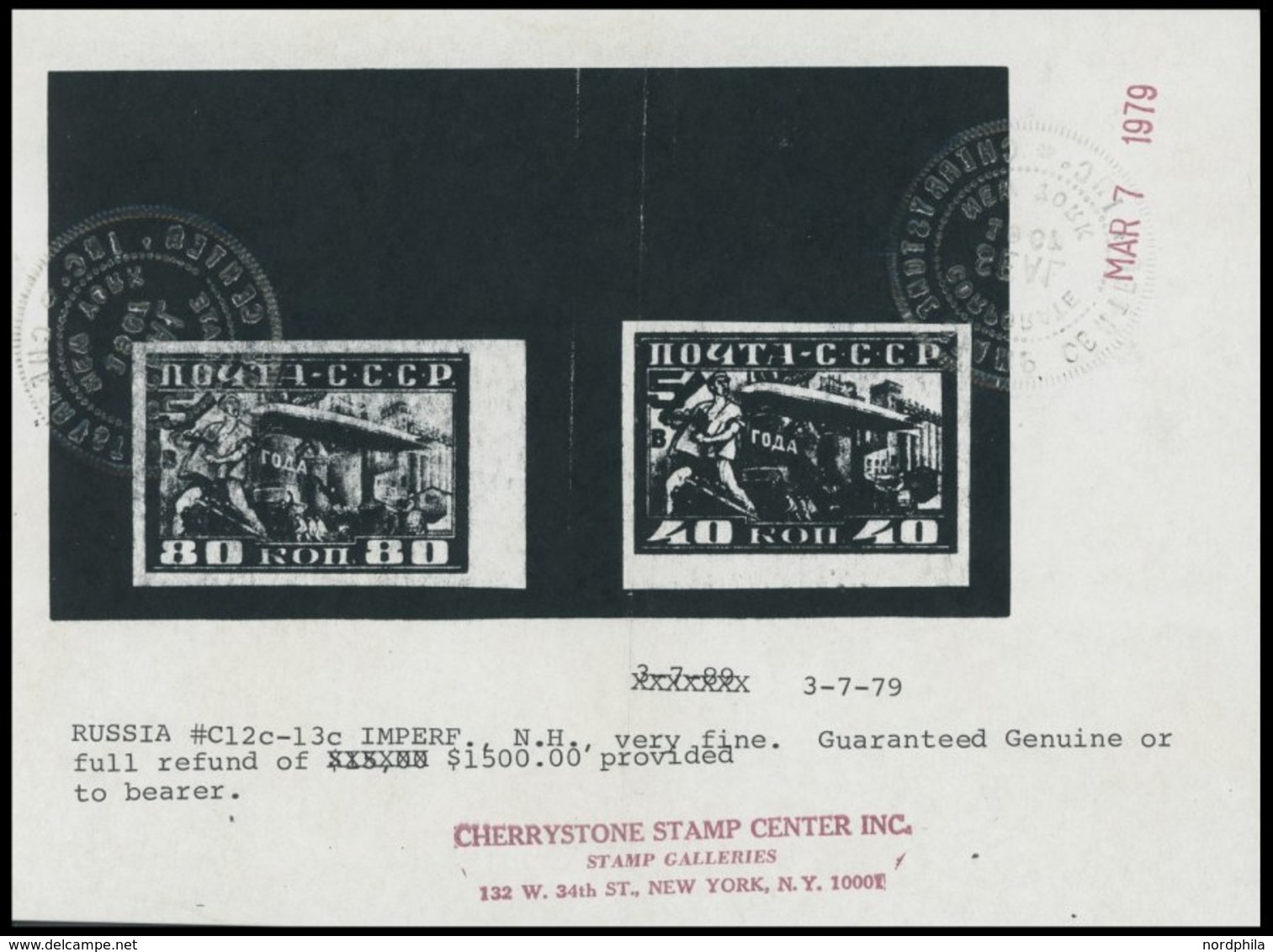 SOWJETUNION 390/1C **, 1930, Graf Zeppelin, Ungezähnt, Postfrisch, Pracht, RR!, Attest Cherrystone - Altri & Non Classificati