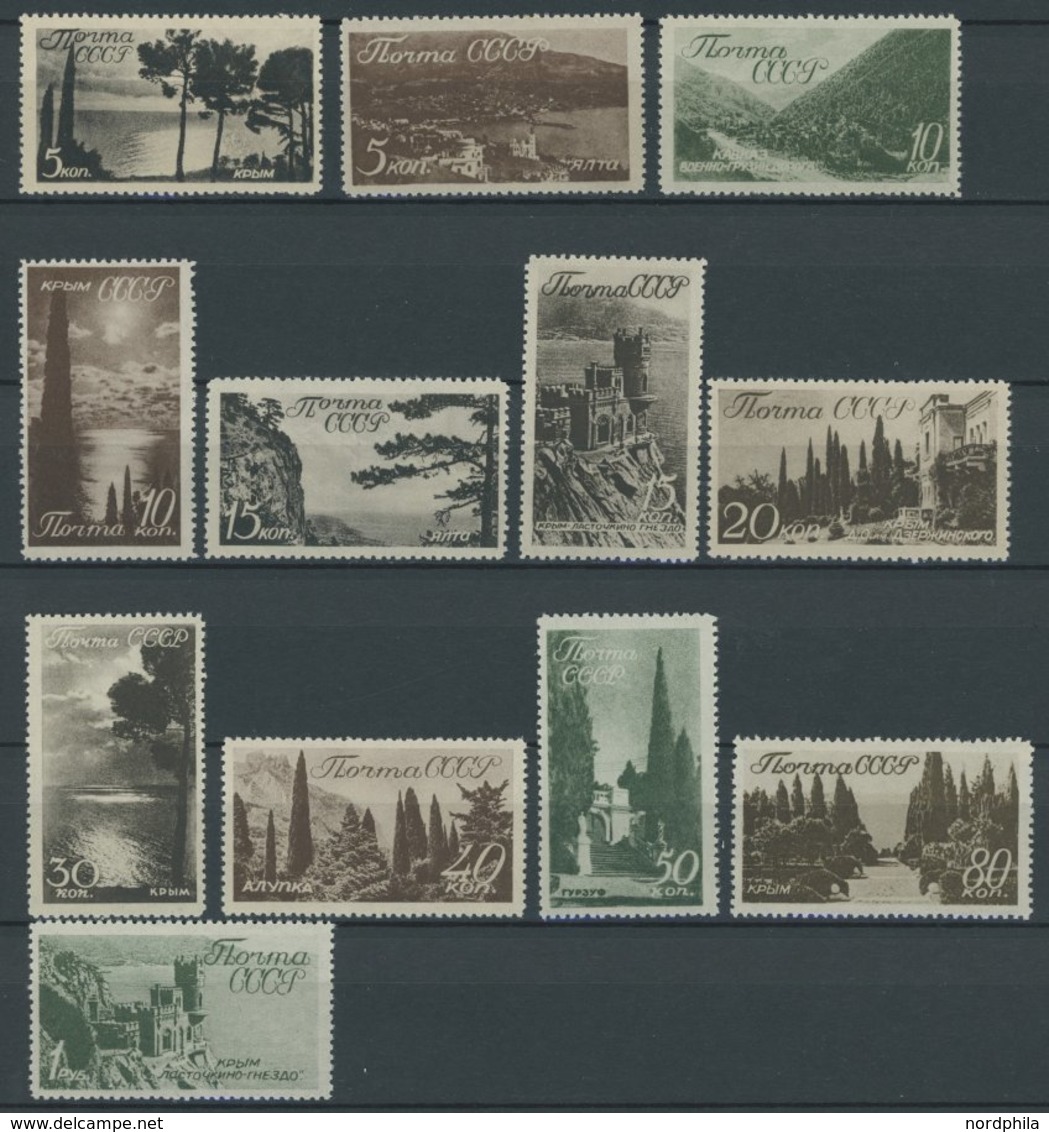 SOWJETUNION 625-36 **, 1938, Landschaften Der Krim Und Des Kaukasus, Postfrisch, Satz Fast Nur Pracht, Mi. 450.- - Otros & Sin Clasificación