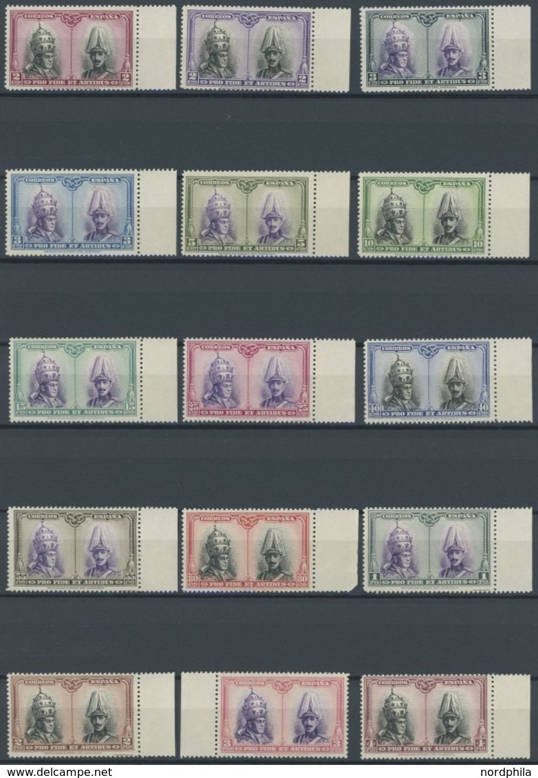 SPANIEN 376-407 **, 1928, Katakombenausgabe, 2 Postfrische Prachtsätze, Mi. 140.- - Used Stamps