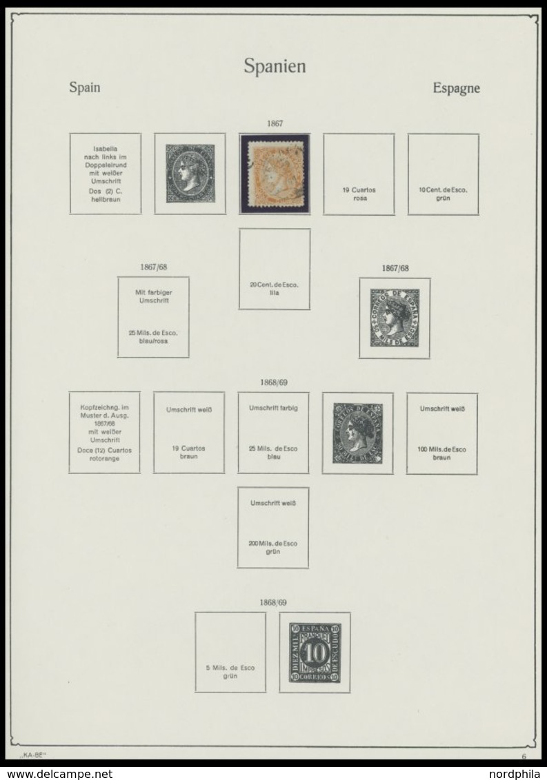 SPANIEN **,o,* , Sammlung Spanien Von 1850-1953 Mit Einigen Mittleren Ausgaben, Fast Nur Prachterhaltung - Usati