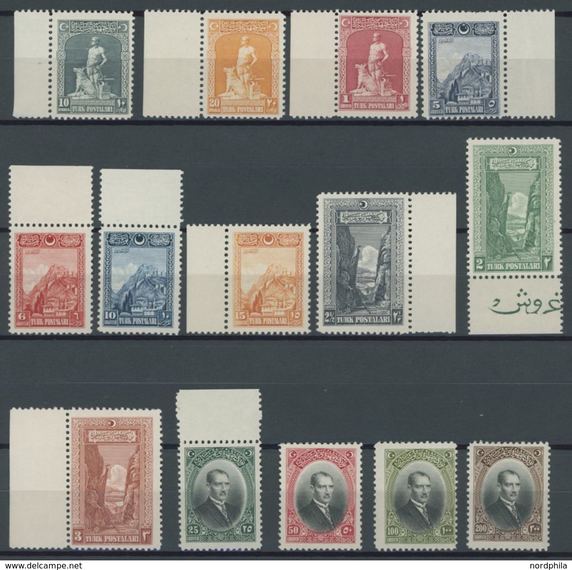 TÜRKEI 843-56 **, 1926, Freimarken, Postfrischer Prachtsatz, R!, Mi. 1500.- - Autres & Non Classés