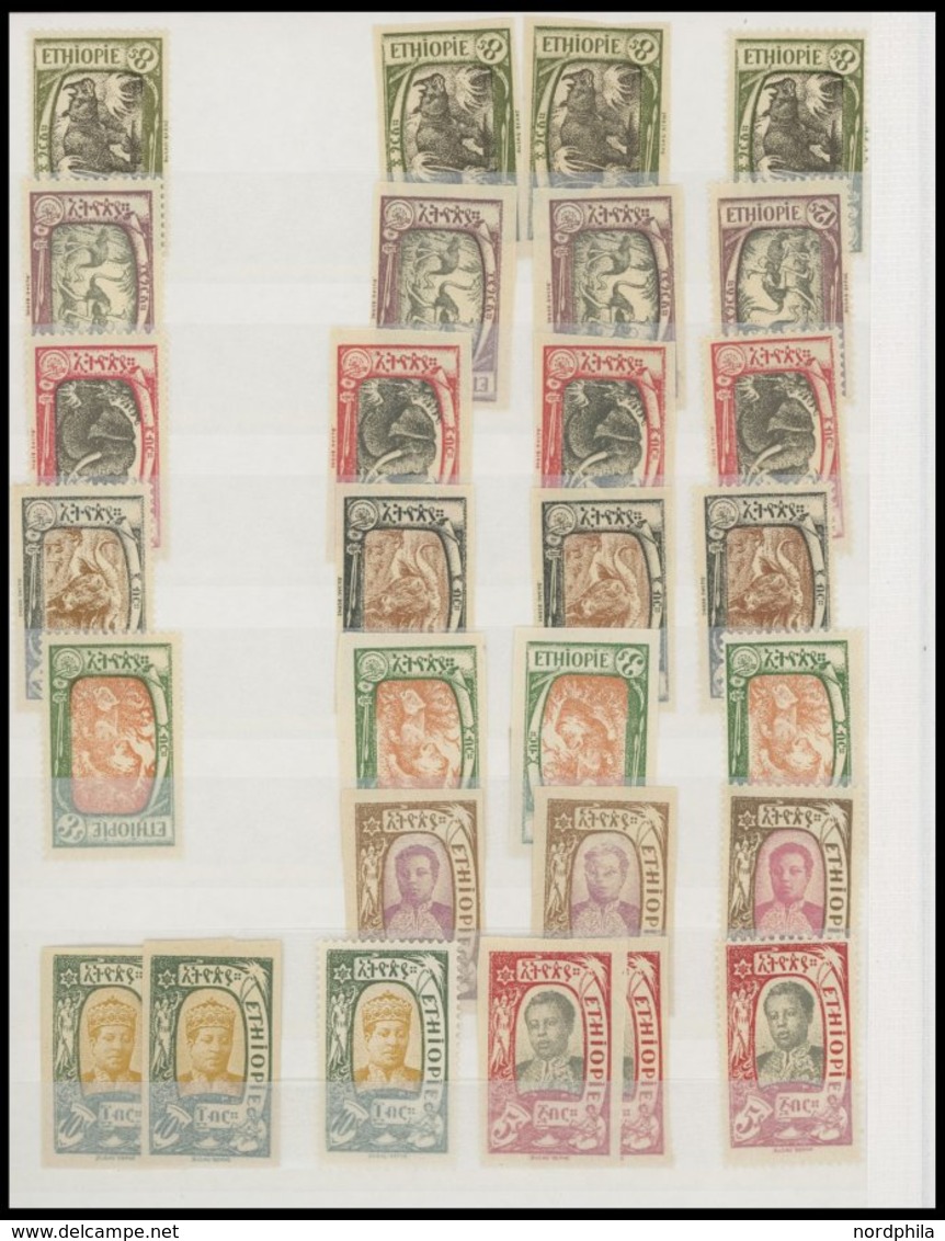 ÄTHIOPIEN *,** , 1919-36, Kleines Ungebrauchtes Lot, Auch Diverse Ungezähnte Werte, Fast Nur Prachterhaltung - Etiopia