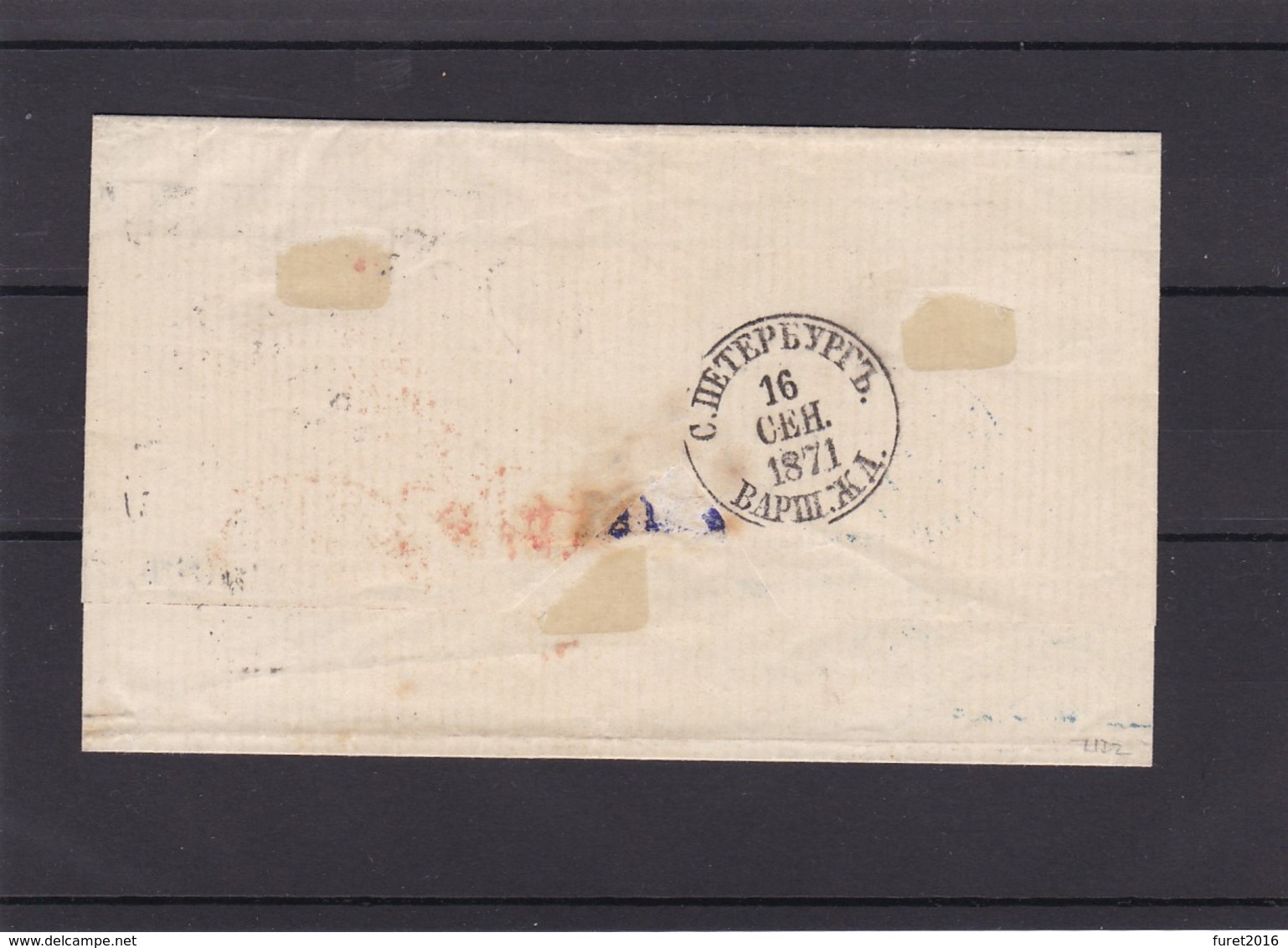 Lettre Tricolore  De SAINT PETERSBOURG RUSSIE  Vers Paris  N°  19 , 20 Et 22 Soit 28 K - Lettres & Documents