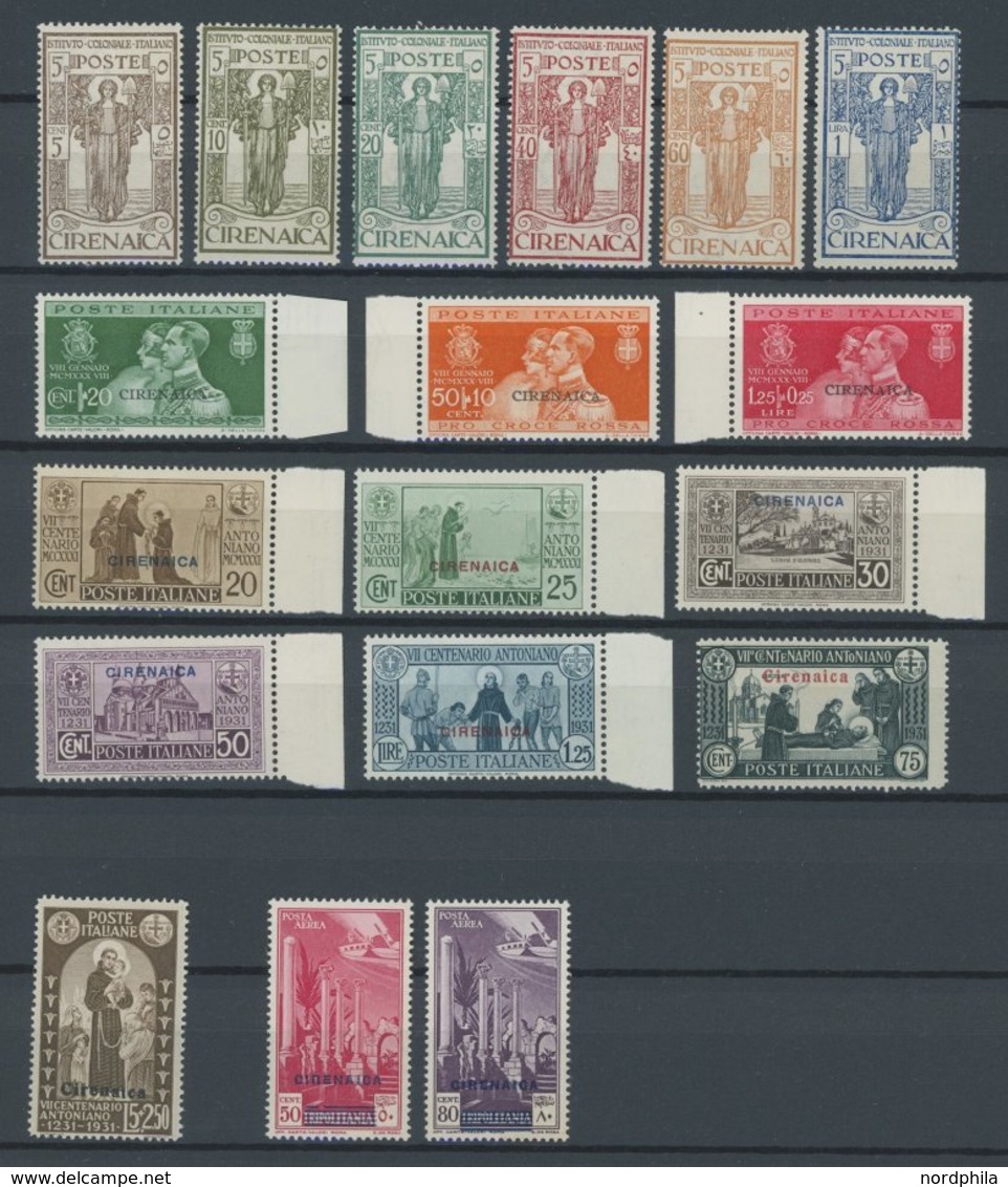 ITALIENISCH-CYRENNAICA ** , 1926-32, 4 Postfrische Prachtsätze - Cirenaica