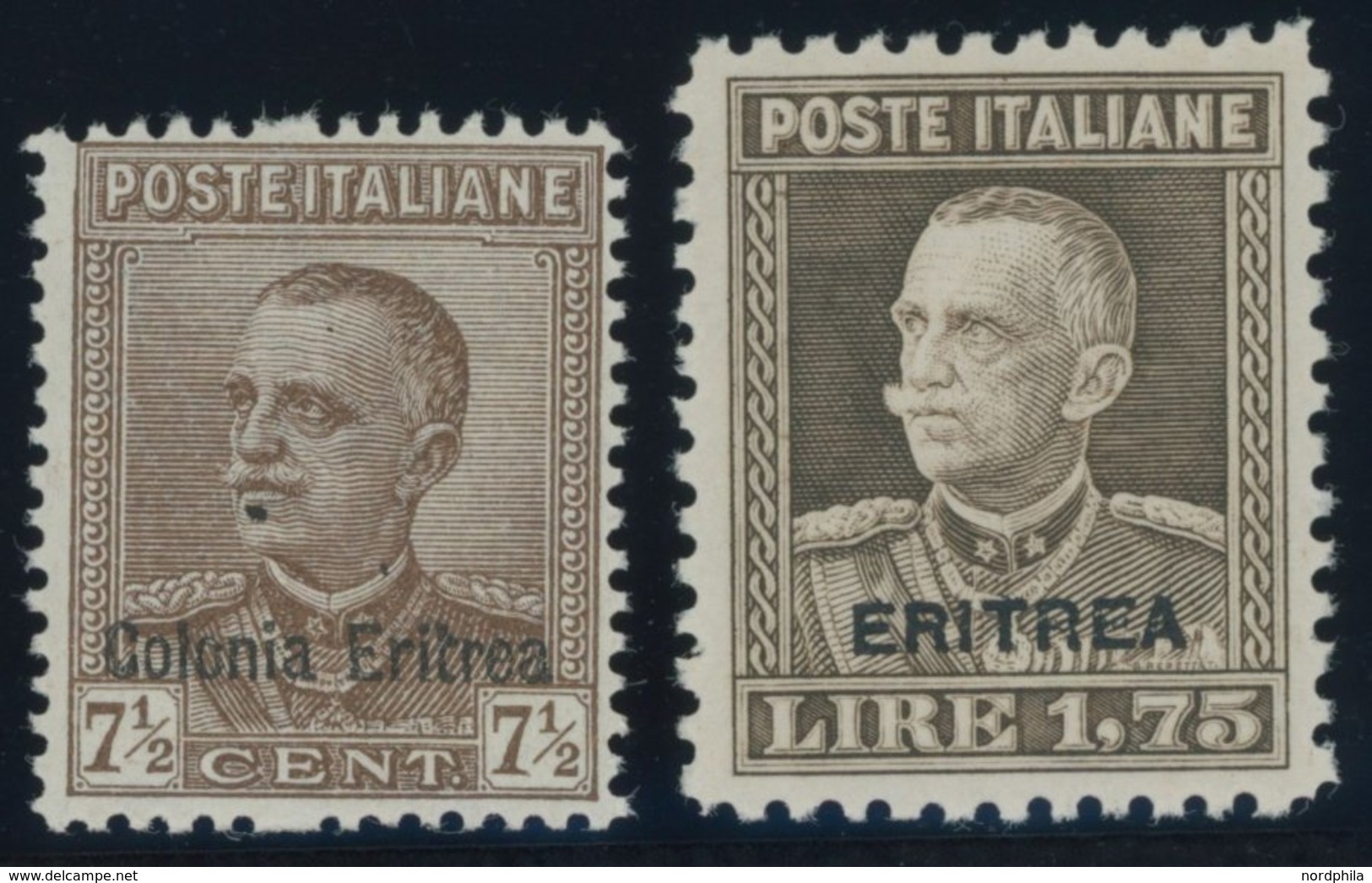 ITALIENISCH-ERITREA 139/40 **, 1928/9, König Viktor Emanuel III, Postfrisch, 2 Prachtwerte - Erythrée