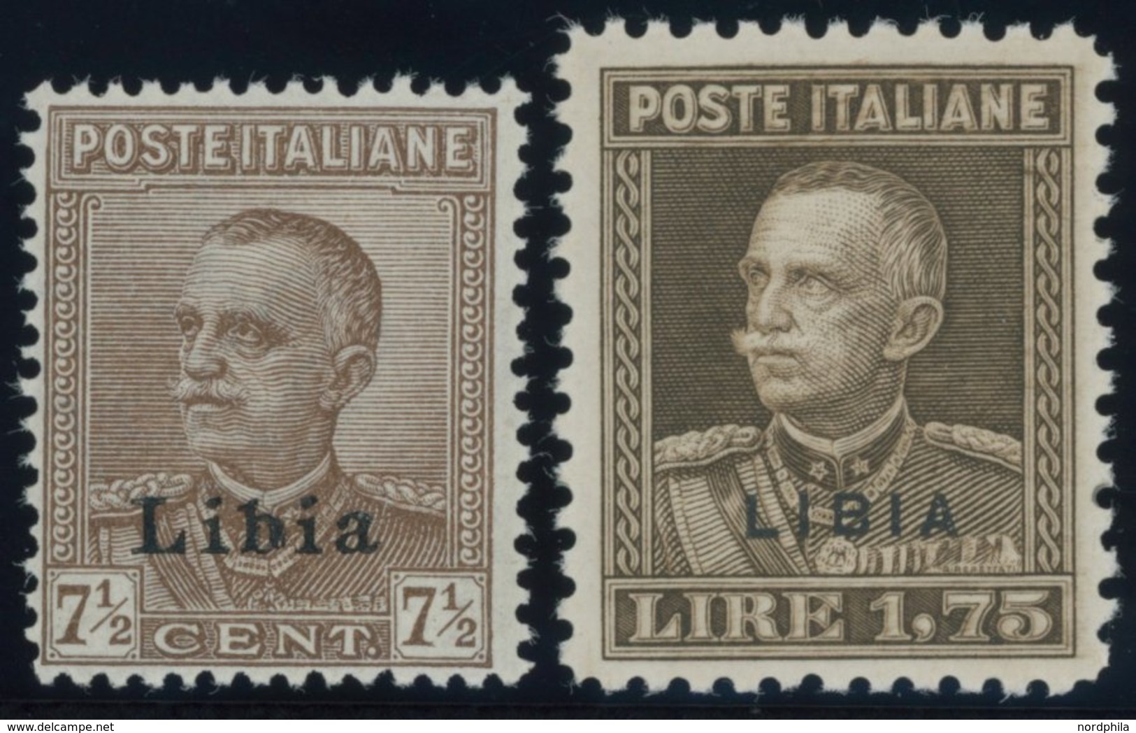 ITALIENISCH-LYBIEN 68,70A **, 1928, 71/2 Und 1.75 L. König Emanuel III, Gezähnt 11, 2 Postfrische Prachtwerte - Libia