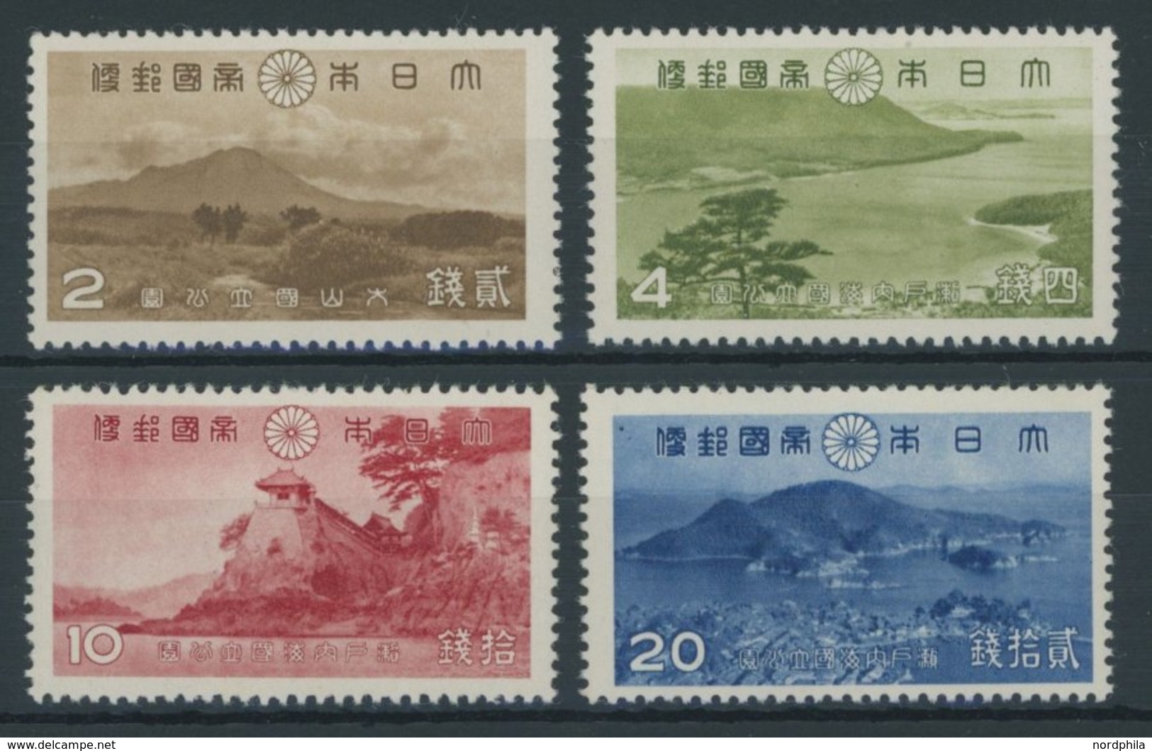 JAPAN 276-78 **, 1939, Daisen- Und Setonaikai-Nationalpark, Postfrischer Prachtsatz - Other & Unclassified