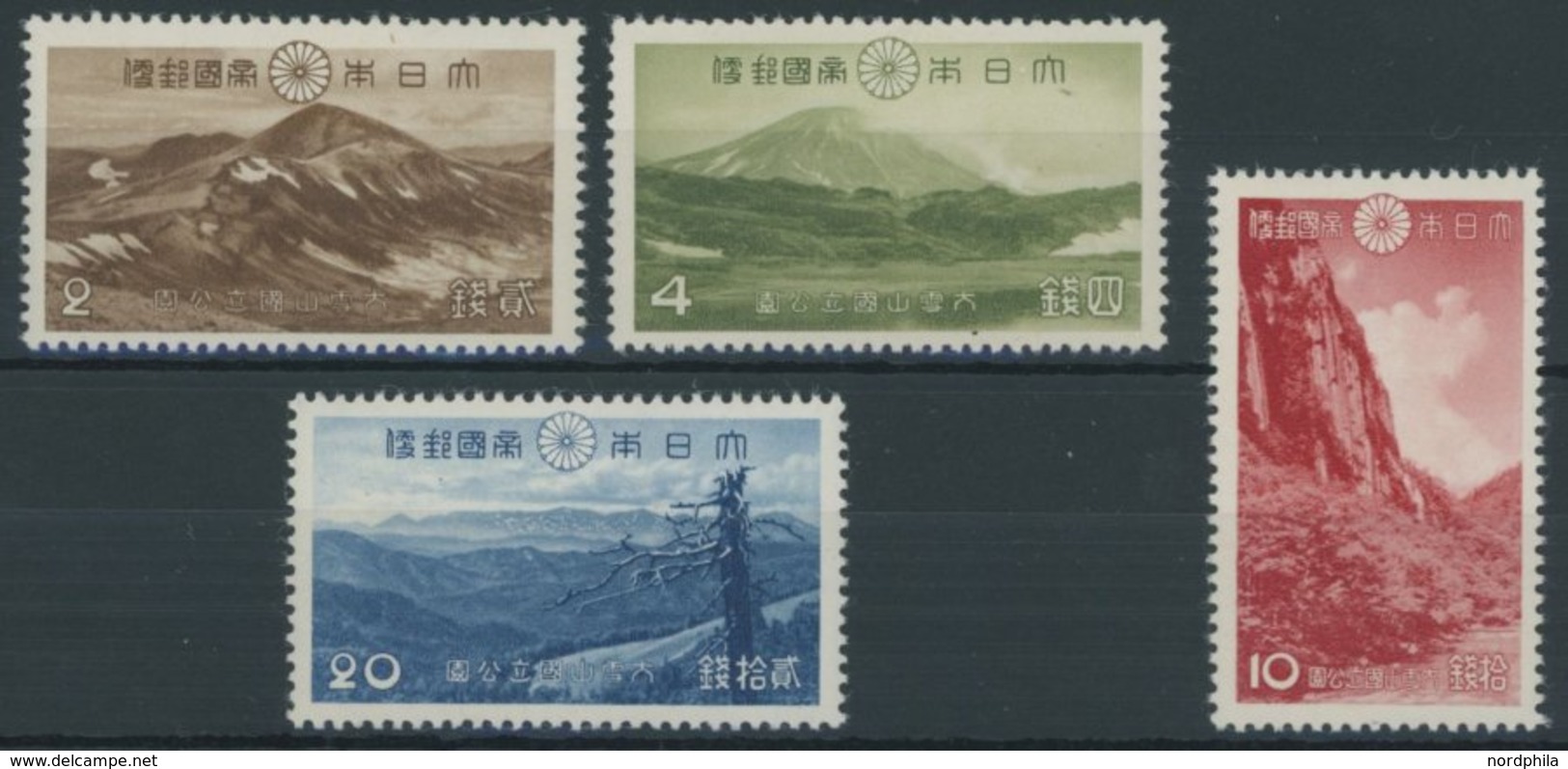 JAPAN 292-95 **, 1940, Daisetsuzan-Nationalpark, Postfrischer Prachtsatz - Other & Unclassified