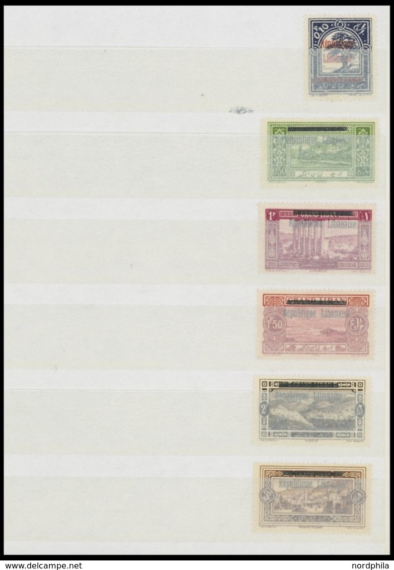 LIBANON a. 26-220 *,**,o BRIEF, 1924-37, interessante Partie Libanon mit mittleren Ausgaben, fast nur Prachterhaltung