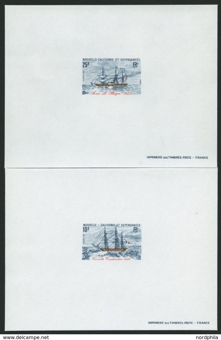 NEUKALEDONIEN 672/3P (*), 1921, 10,25 F. Schiffe, Je Als Epreuves De Luxe, Pracht - Otros & Sin Clasificación